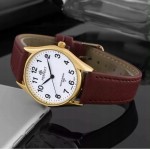 Women's watch GOLD PERFECT Classic LARGE NUMBERS waterproof Stylish Fashionable