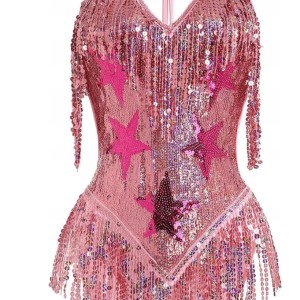 Sequin body sexy women with fringe stars rave club festival S K38,20