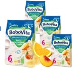 BOBOVITA Milk Rice Porridge 3 Fruit 6 m+ 230 g Porridge Set