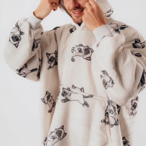 Blanket Sweatshirt Comfy Moment #Ragdoll – thick fluffy Sherpa oversize