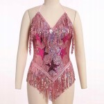 Sequin body sexy women with fringe stars rave club festival S K38,20