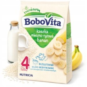 Bobovita Milk and Rice Porridge BANANA 6m+ 230 g