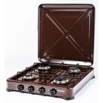 4-burner gas cooker for gas Ravanson K-04BR (brown)