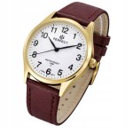 Women's watch GOLD PERFECT Classic LARGE NUMBERS waterproof Stylish Fashionable