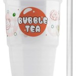 Set for BUBBLE TEA - CUPS 15pcs + STRAWS 15pcs