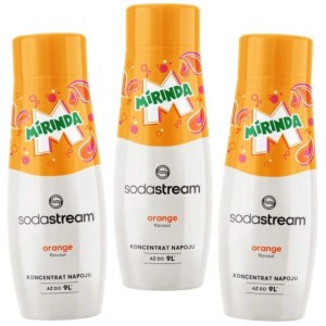 3 pcs SODASTREAM MIRINDA Syrup Concentrate for Saturator Carbonated Water