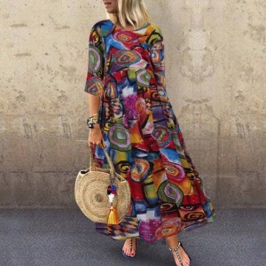 Dress flared maxi long PLUS SIZE 38 M