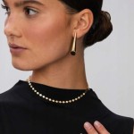 Necklace gold plated ANIA KRUK gold round plates silver 925