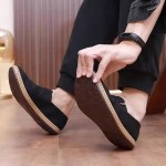 Mens Canvas Shoes Loafers Slip On Walking Boat Shoes Causal Comfort Work Business Non Slip Lightweight Low Top