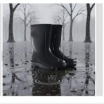 Children's Wellington Boots Lightweight Dry Feet Black Comfortable Wellington Boots for Children