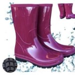 POLISH Wellington Boots Women's high work boots burgundy Light Comfortable