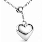 Necklace silver heart chain pendant silver 925 for mother's day