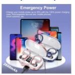 Sports Headphones Bluetooth 5.3 IPX7 Powerbank 128h Navy Blue Lekaby Q22