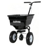 100LBS Push Broadcast Spreader, 12FT Spreading Width, 13in All-Terrain Wheels, Adjustable Flow Control