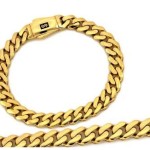 Men's gold bracelet 585 weave armor wide 9.3 mm 22 cm 12.94g