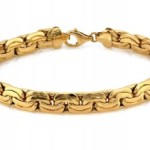 Gold bracelet tape 585 19 cm 9.43 g elegant women's gift