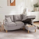 Modern L-Shaped 3-seat sofa with reclining seat Grey that nobody