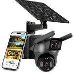 Outdoor Solar Camera Zintronic V33 DARK 4G LTE AOV 6MPx GREY