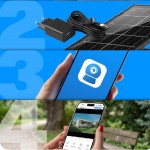 Outdoor Solar Camera Zintronic V33 DARK 4G LTE AOV 6MPx GREY