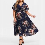 Ethereal dress with flowers PLUS SIZE 50 5XL