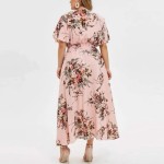Ethereal dress with flowers PLUS SIZE 50 5XL