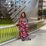 Original patterned dress PLUS SIZE 50 5XL