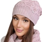 winter hat for women Kamila pink, KAMEA