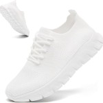 Womens Running Shoes Walking Slip On Non Slip Gym Lightweight Sneakers