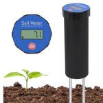 LUVCOSY Digital Soil pH Meter, Industrial Grade Soil pH Tester with Calibration-Free LCD Display