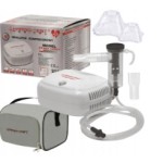 NEBULIZER INHALER for adult children PISTON 2 MASKS set TECH-MED