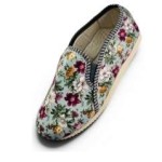 WIDE WOMEN'S slippers with COVERED HEEL, non-insulated slippers WITH ELASTIC BANDS|35