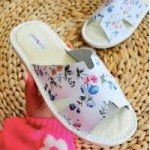 Women's slippers from Podhale leather Parrots homemade flip flops for gift 16900 38
