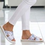 Women's slippers from Podhale leather Parrots homemade flip flops for gift 16900 38