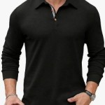 Sailwind Mens Long Sleeve Polo Shirts Classic Casual Button Collared Fashion Golf Shirts