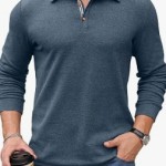 Sailwind Mens Long Sleeve Polo Shirts Classic Casual Button Collared Fashion Golf Shirts
