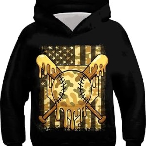 Lovekider Boys Hoodie Kids 3D Print Graphic Pullover Sweatshirt 6-16 Years