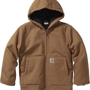 Carhartt Boys Insulated Jacket Insulated Warmth | Durable Construction | Quilted Polyester Brushed Tricot-Lined Main Body | Everyday Wear
