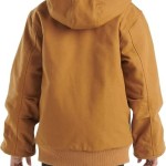 Carhartt Boys Insulated Jacket Insulated Warmth | Durable Construction | Quilted Polyester Brushed Tricot-Lined Main Body | Everyday Wear