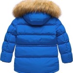 CREATMO US Boy's Winter Parka Water Resistant Hooded Puffer Fleece Lined Jackets Coats