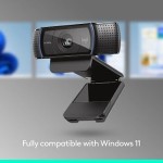 Logitech C920x HD Pro PC Webcam Full 1080p/30fps Video - Black