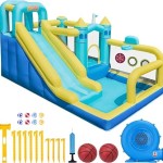 Bounce House, 8-in-1 Gameplay Mode Inflatable Bounce House for Kids