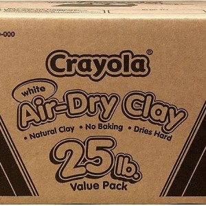 Crayola Air Dry Clay for Kids - White, 25lbs, Teacher Wishlist Supplies, Classroom Must Haves