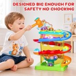 2-in-1 Ball Drop & Car Ramp Race Track Montessori Toy for Toddlers Ages 1-5