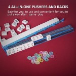 American Mahjong Set with Storage Bag, 166 White Tiles.