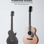 Enya NOVA GO Carbon Fiber 35-Inch Acoustic Travel Guitar, Black