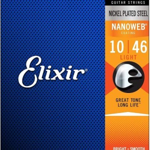 Elixir Nanoweb Electric Guitar Strings | 3 Pack | Light | 10-46