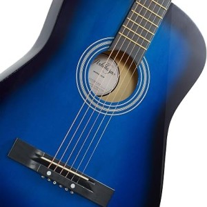 Ashthorpe 38-inch Beginner Acoustic Guitar (Blue)