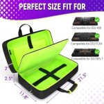SNIGJAT DJ Controller Case for DDJ FLX4/400/REV1 with Laptop Compartment