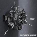2-Pack Moving Head DJ Lights,150W Party Light with Mixed Lighting Effects, 6 Arms Stage Light Support DMX-512 & Sound Activated