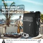 AUROTIER DJ Controller Bag for DDJ-FLX4/DDJ 200/DDJ 400/DDJ REV1, Padded DJ Backpack with Multi-pocket for 17 Inch Laptop